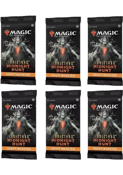 Best deal 😀 Magic The Gathering Magic: The Gathering Draft Booster Pack Lot - Innistrad: Midnight Hunt - 6 Packs 🌟