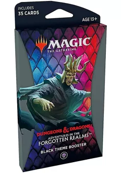 Deals 🧨 Magic The Gathering Magic: The Gathering Theme Booster Pack - Adventures in The Forgotten Realms - Black 🤩 -Cosmetic Shop Belk 1068