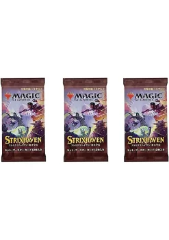New ✔️ Magic The Gathering Magic: The Gathering Set Booster Pack Lot - Strixhaven (Japanese) - 3 Packs 👏