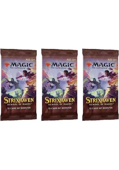 New 🧨 Magic The Gathering Magic: The Gathering Set Booster Pack Lot - Strixhaven - 3 Packs ✨