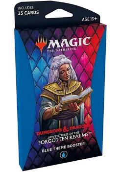 Flash Sale โจ Magic The Gathering Magic: The Gathering Theme Booster Pack - Adventures in The Forgotten Realms - Blue ๐งจ