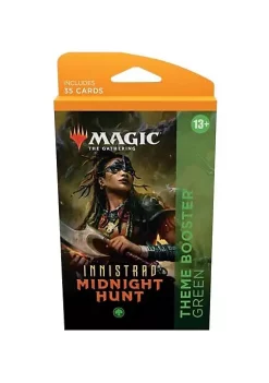 Promo 🔔 Magic The Gathering Magic: The Gathering Theme Booster Pack - Innistrad: Midnight Hunt - Green 😀