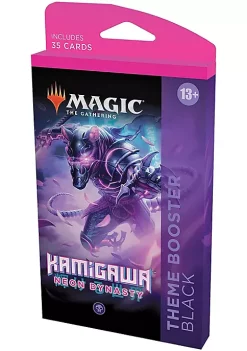 Deals 🥰 Magic The Gathering Magic: The Gathering Theme Booster Pack - Kamigawa: Neon Dynasty - Black 🧨 -Cosmetic Shop Belk 1154