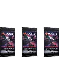 Best Pirce 😉 Magic The Gathering Magic: The Gathering Draft Booster Pack Lot - Adventures in The Forgotten Realms - 3 Packs 😀 -Cosmetic Shop Belk 1157