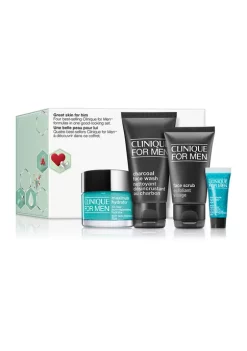 Deals 👏 Clinique Great Skin For Him: Men’s Skincare Set - $70 Value 🔔 -Cosmetic Shop Belk 1275
