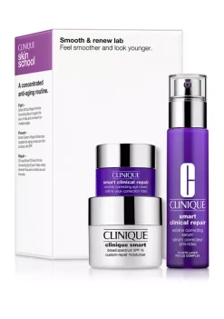 Best Pirce 🛒 Clinique Smooth & Renew Lab Skincare Set 🥰