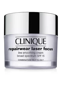 Brand new 😉 Clinique Repairwear Laser Focus SPF 15 Line Smoothing Cream Combination Oily to Oily 💯 -Cosmetic Shop Belk 2358
