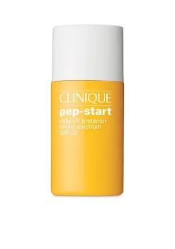 Buy ✨ Clinique Pep-Start Daily UV Protector Broad Spectrum SPF 50 Sunscreen ✔️ -Cosmetic Shop Belk 2384
