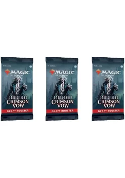 Brand new π Magic The Gathering Magic: The Gathering Draft Booster Pack Lot - Innistrad: Crimson Vow - 3 Packs π€©
