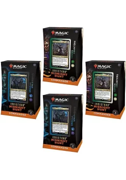 Flash Sale โ๏ธ Magic The Gathering Magic: The Gathering Commander Deck Case - Innistrad: Midnight Hunt - 2 Coven Counters + 2 Undead Unleashed ๐