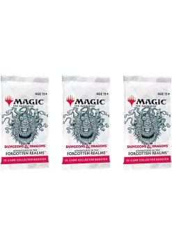 Discount 😍 Magic The Gathering Magic: The Gathering Collector Booster Pack Lot - Adventures in The Forgotten Realms - 3 Packs 😍 -Cosmetic Shop Belk 770