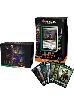 Cheapest ๐ Magic The Gathering Magic: The Gathering Commander Deck - Innistrad: Midnight Hunt - Coven Counters (Green & White) ๐