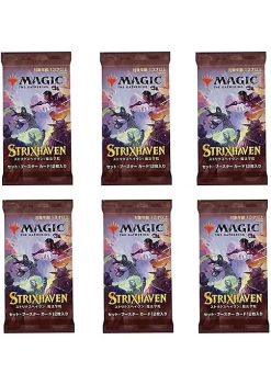 Cheapest 😉 Magic The Gathering Magic: The Gathering Set Booster Pack Lot - Strixhaven (Japanese) - 6 Packs 🎁 -Cosmetic Shop Belk 955