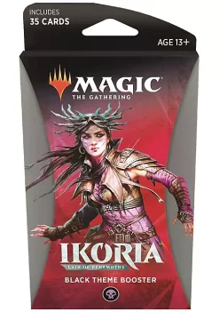 Wholesale ⌛ Magic The Gathering Magic: The Gathering Theme Booster Pack - Ikoria: Lair of Behemoths - Black ⭐